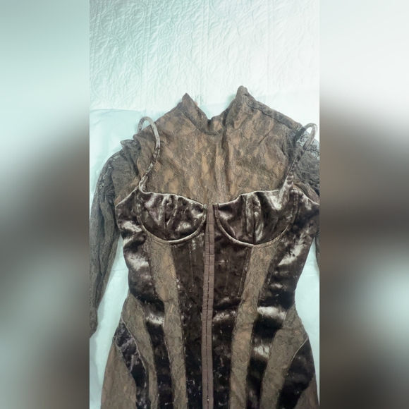 Brown Velvet House of CB 'Marica'- XL (Fuller Cup) - Picture 9 of 13